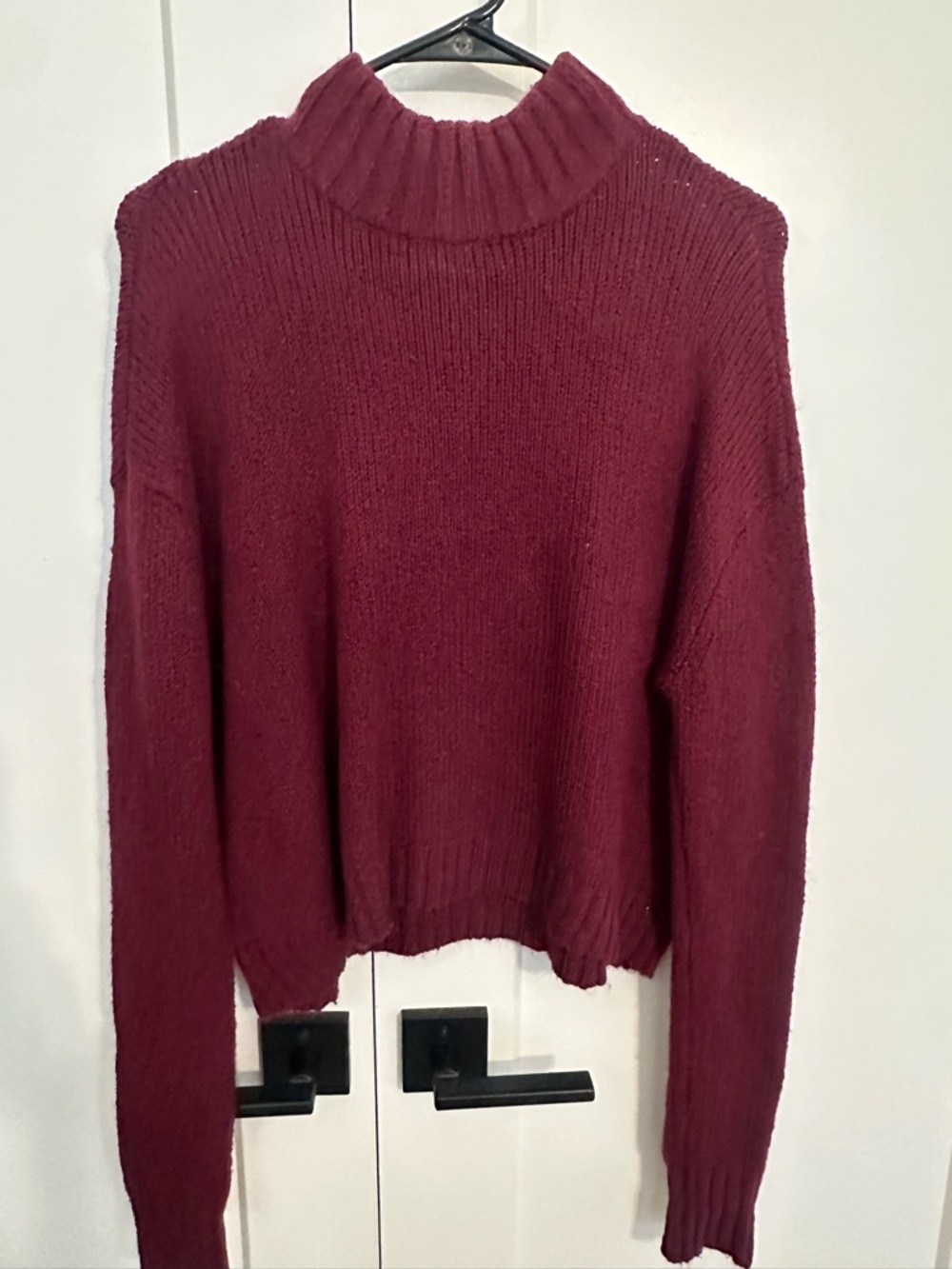 American Eagle Outfitters Maroon Turtleneck Sweater